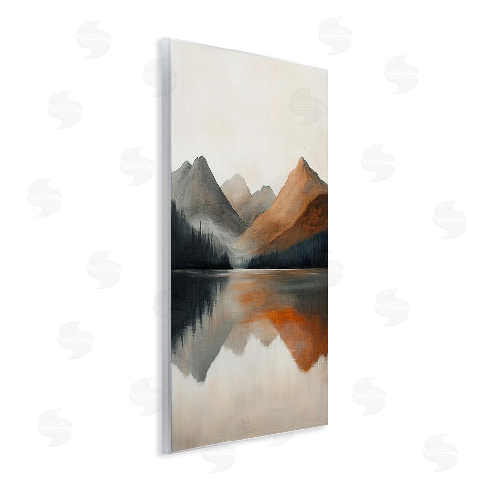 Petal Prints Design Terracotta Reflection Abstract Landscape Wall Plaque Art Print