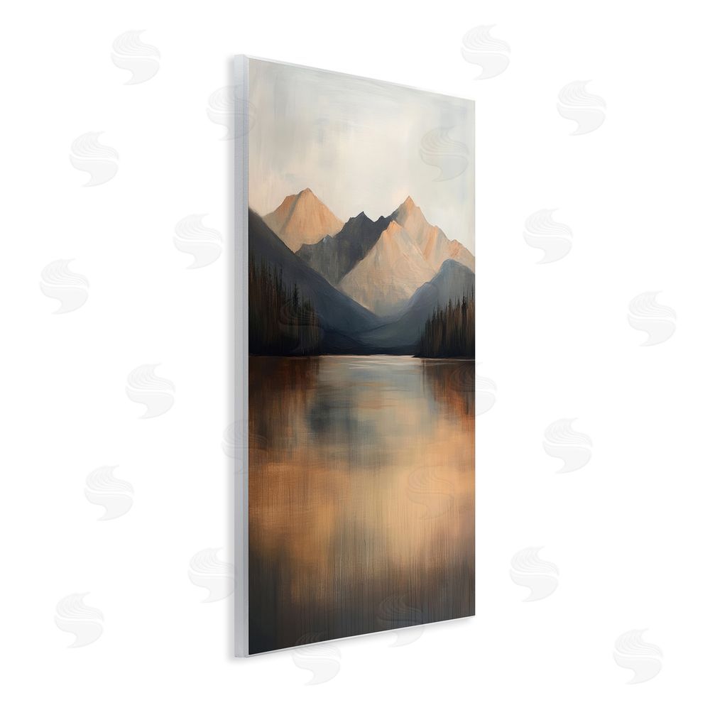 Petal Prints Design Terracotta Reflection Moody Landscape Wall Plaque Art Print