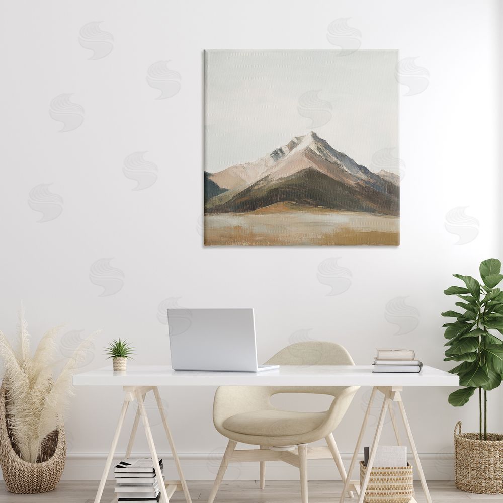 Petal Prints Design Solemn Mountain Landscape Canvas Art on Wall