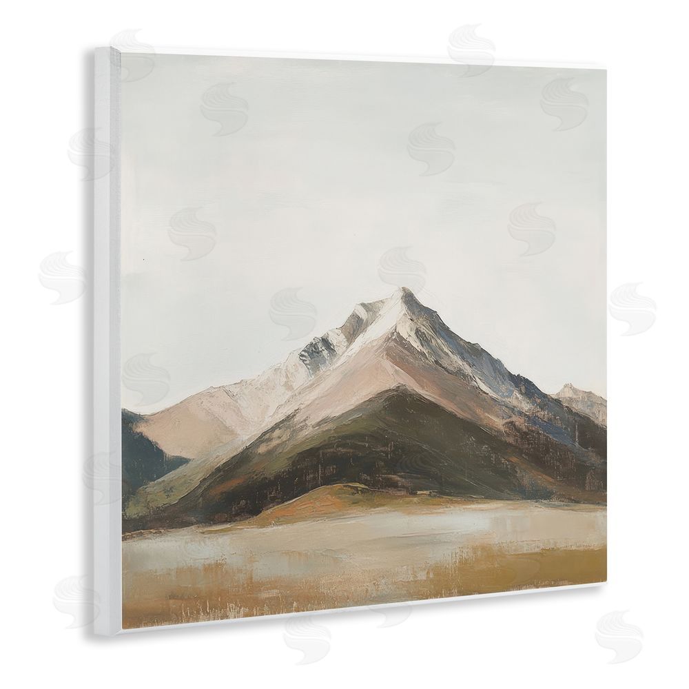 Petal Prints Design Solemn Mountain Landscape Wall Plaque Art Print