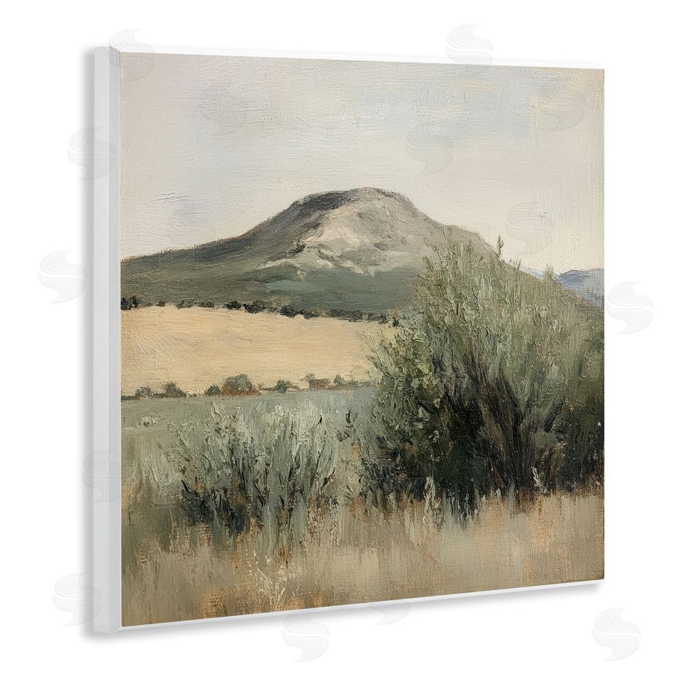 Petal Prints Design Spring Mountain Meadow Landscape Wall Plaque Art Print