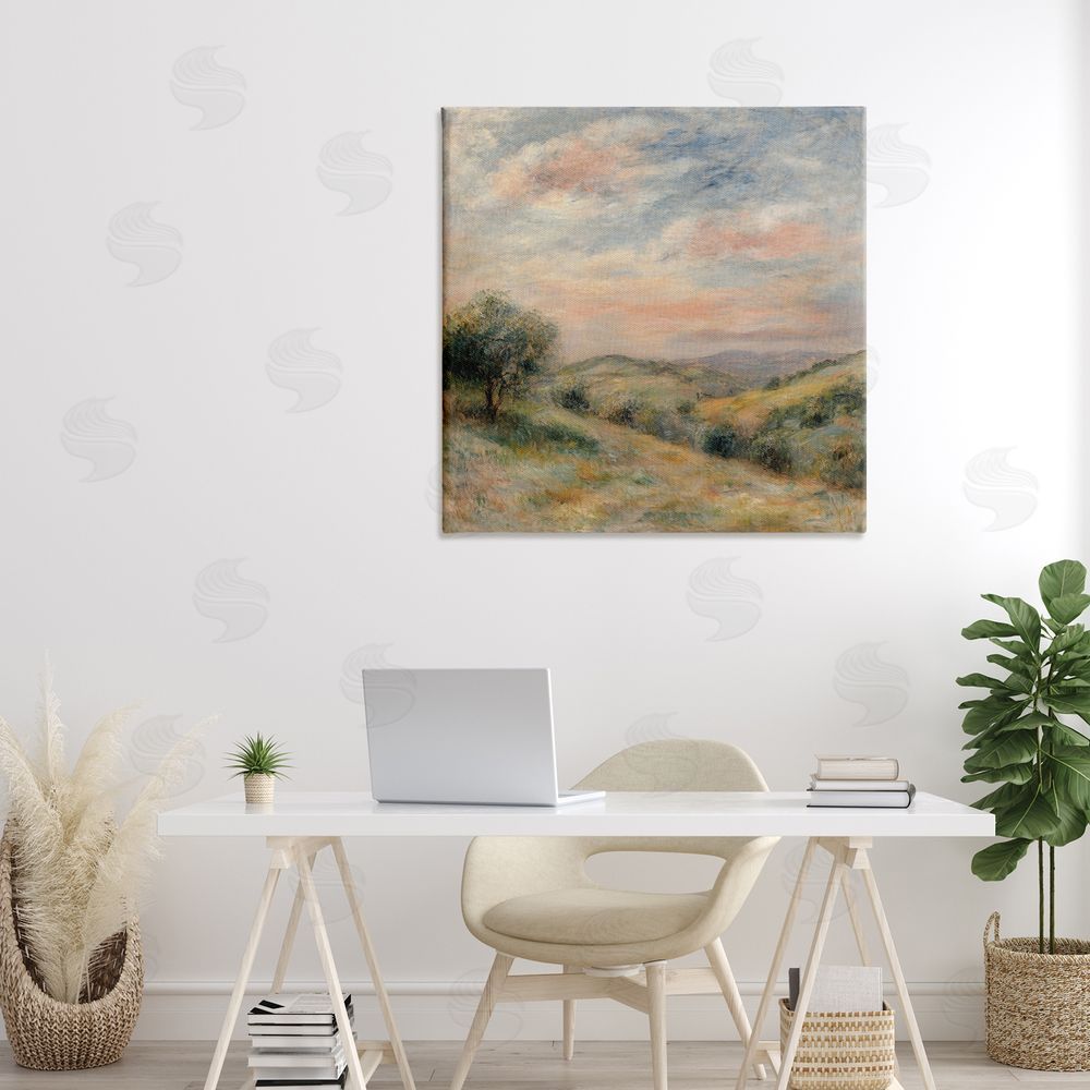 Petal Prints Design Springtime Hills Landscape Canvas Art on Wall