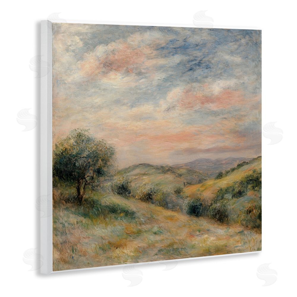 Petal Prints Design Springtime Hills Landscape Wall Plaque Art Print