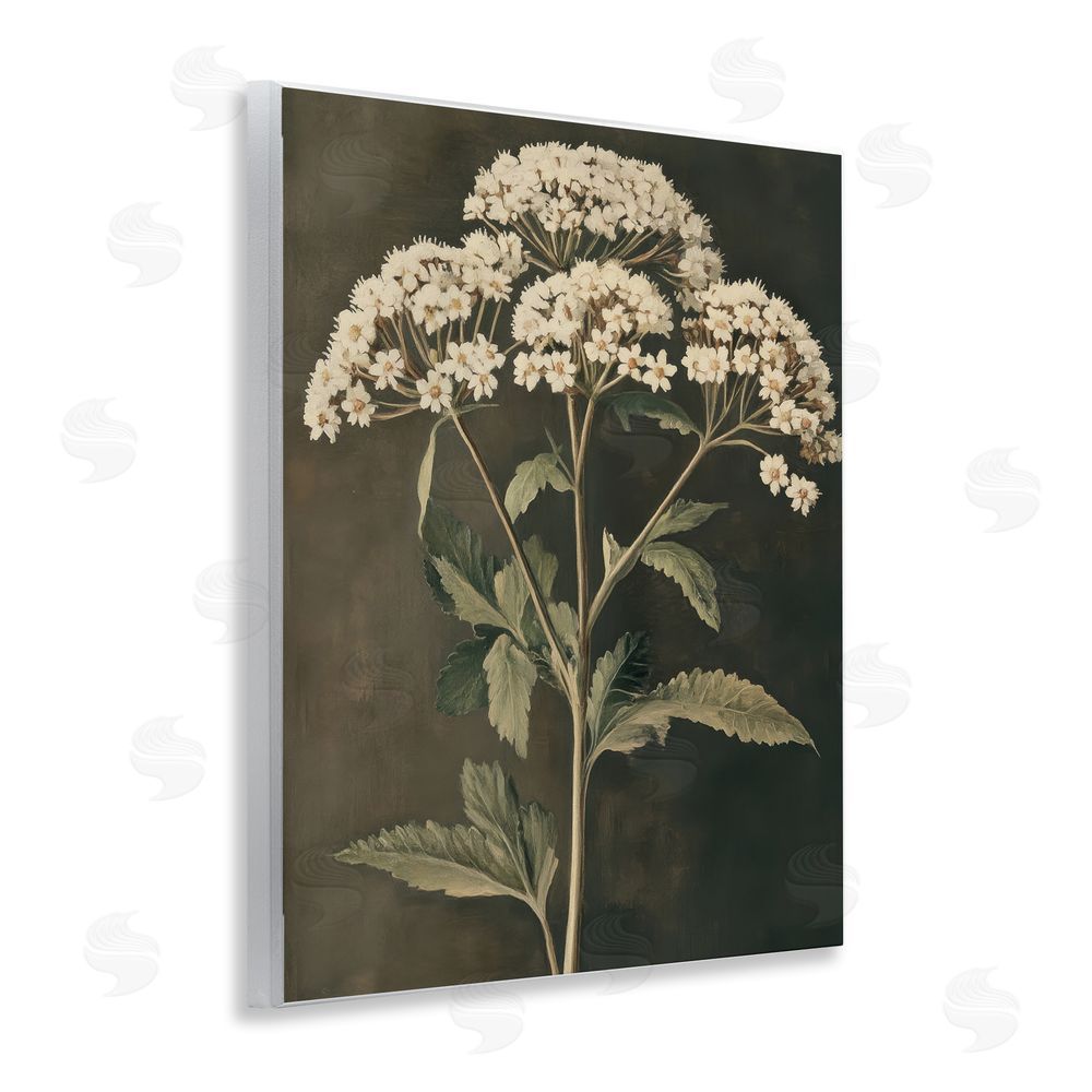 Petal Prints Design Sophisticated Floral Portrait Wall Plaque Art Print