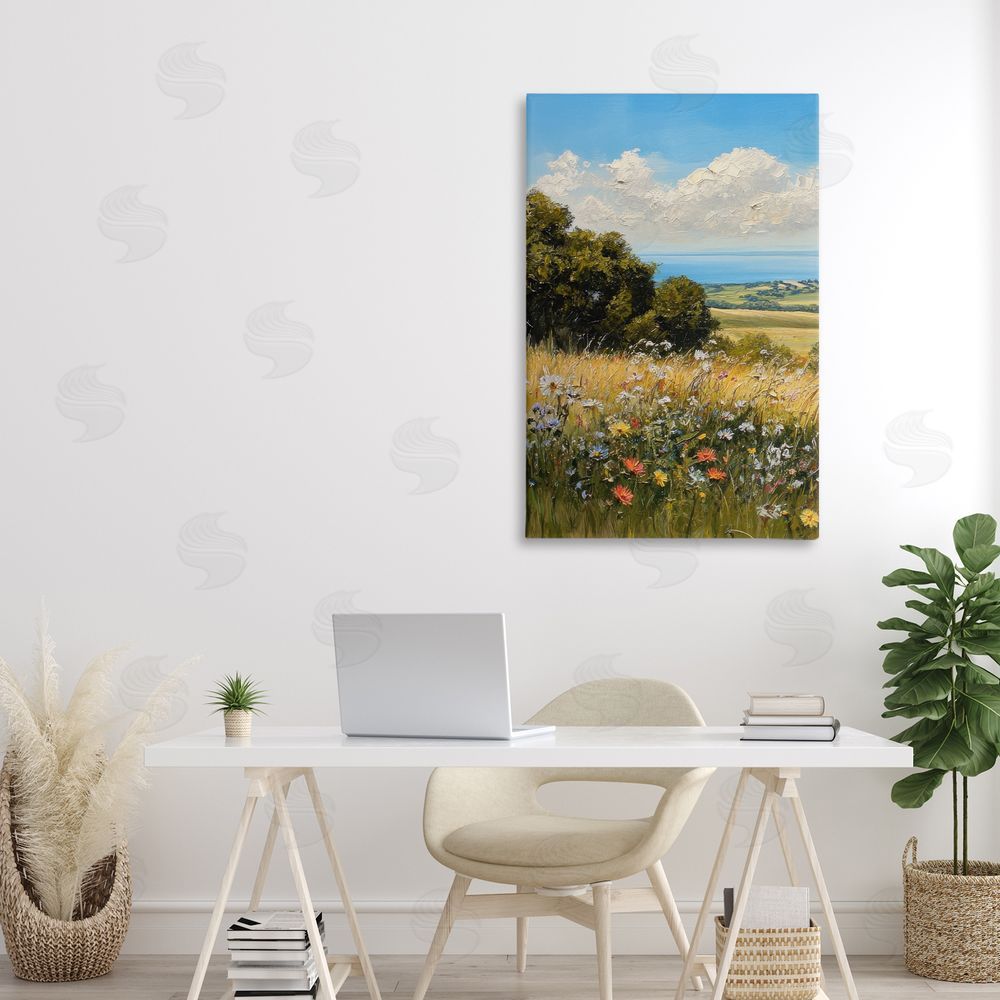 Petal Prints Design In the Distance Meadow Canvas Art on Wall