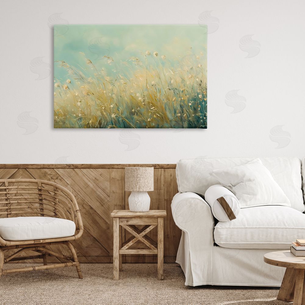 Franklyn Gregory Nature's Breeze Country Reeds Canvas Art on Wall