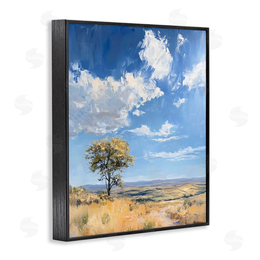 Franklyn Gregory Vast Landscape Splendor Black Framed Giclee Wall Art Print