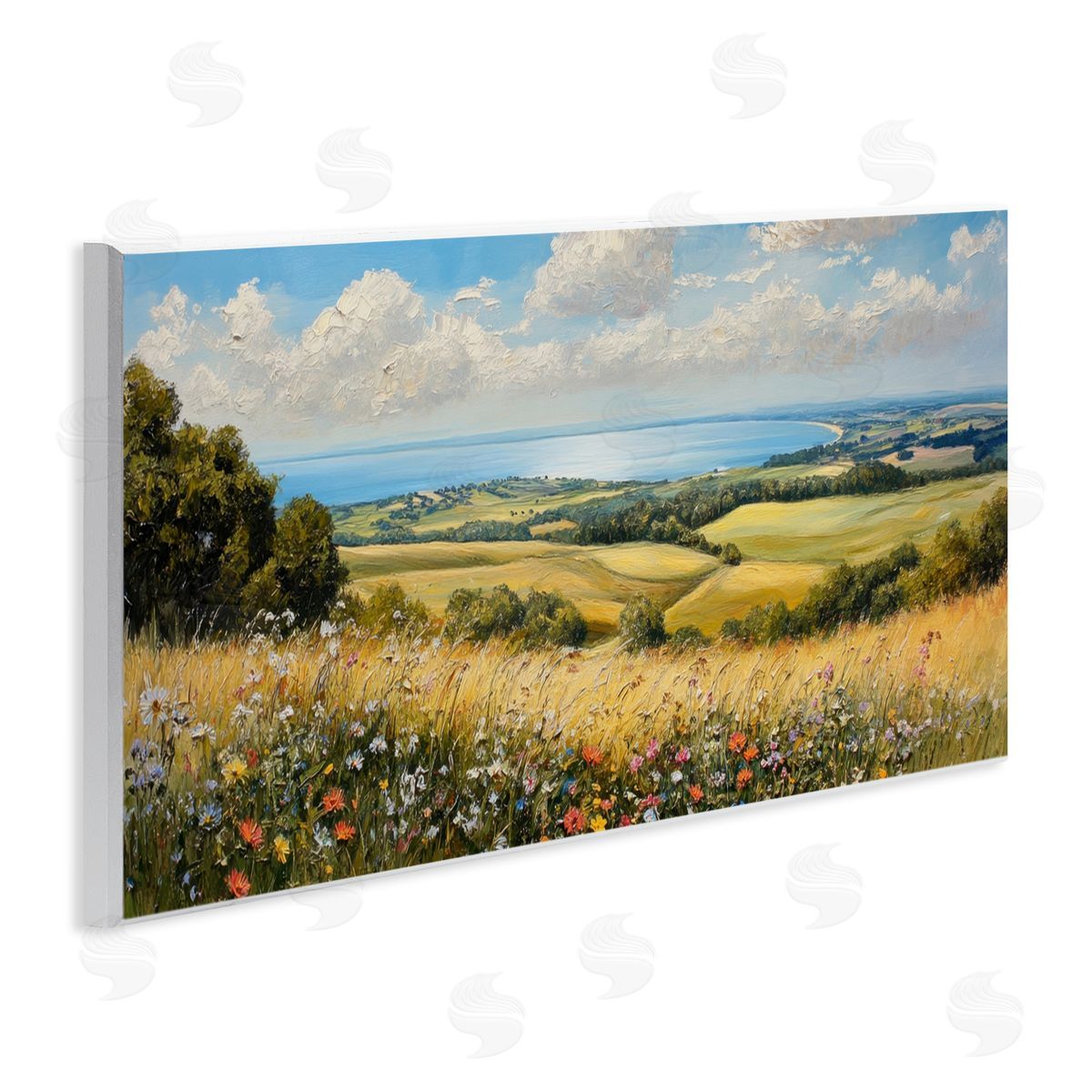 Petal Prints Design In the Distance Landscape Wall Plaque Art Print