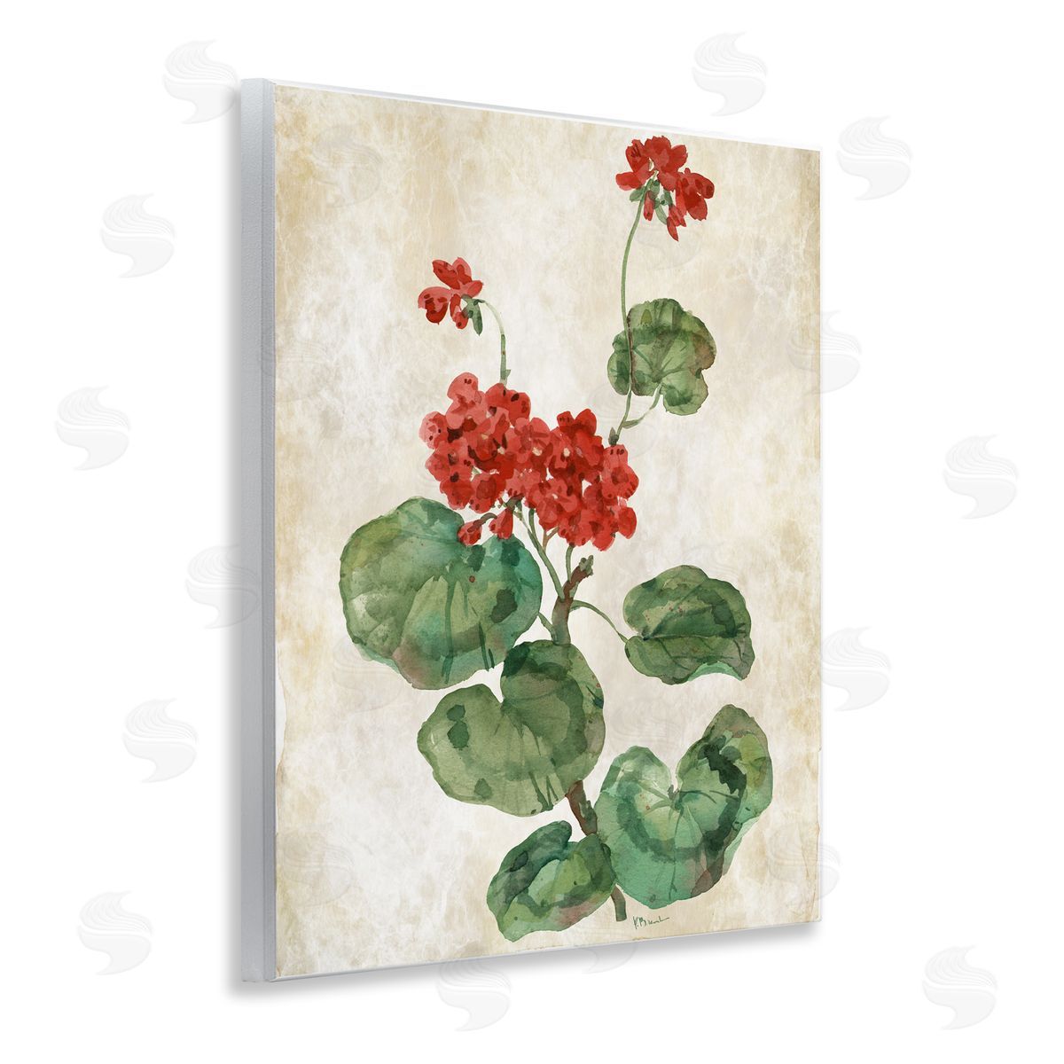 Paul Brent Floral Journal Red Flower Wall Plaque Art Print