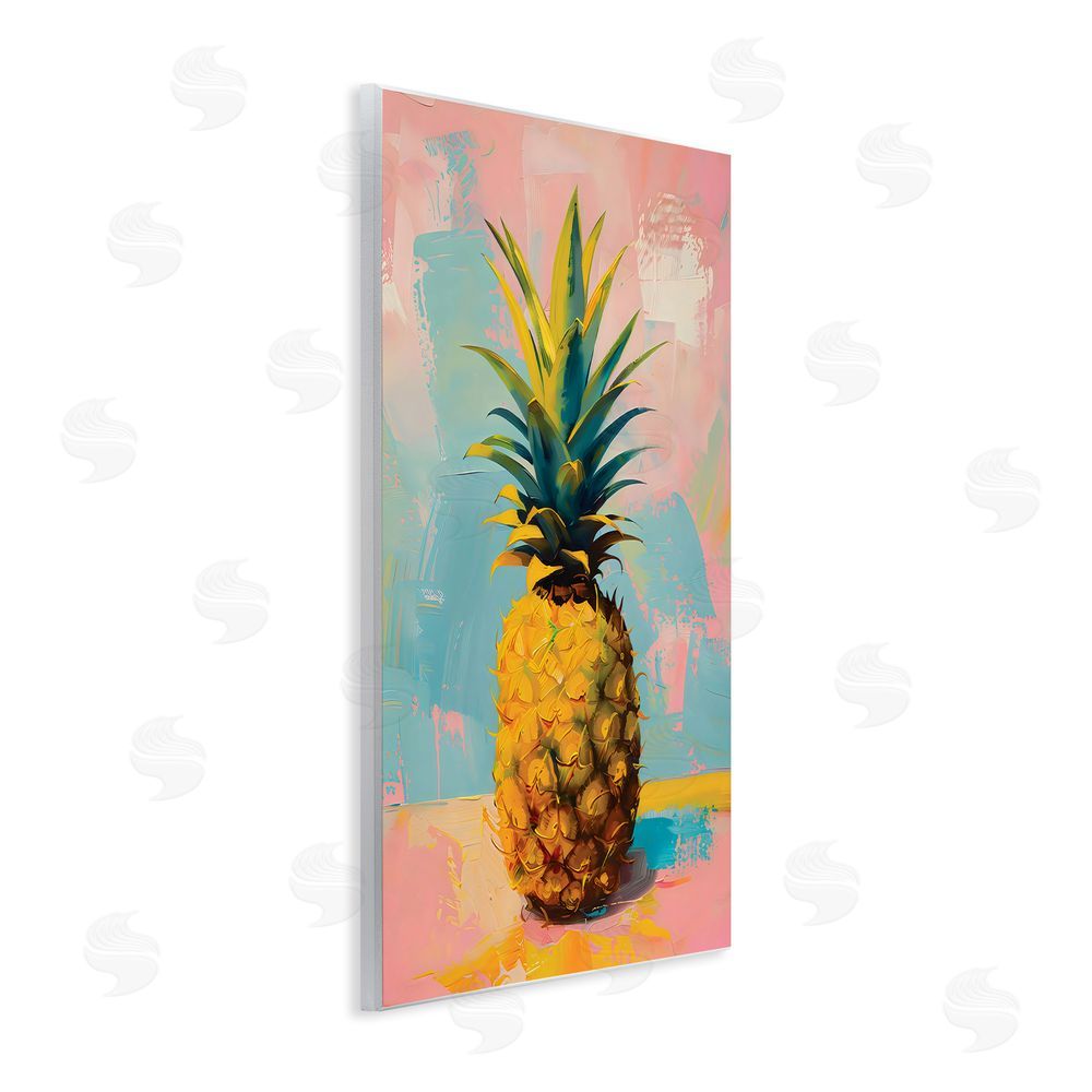 LSR Design Studio Pineapple Dream over Pink Blue Wall Plaque Art Print