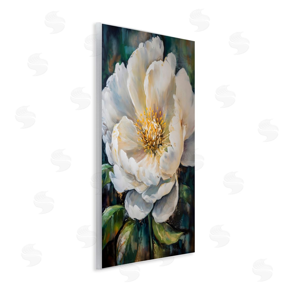 Creative Studio Pretty Painted Flower Wall Plaque Art Print