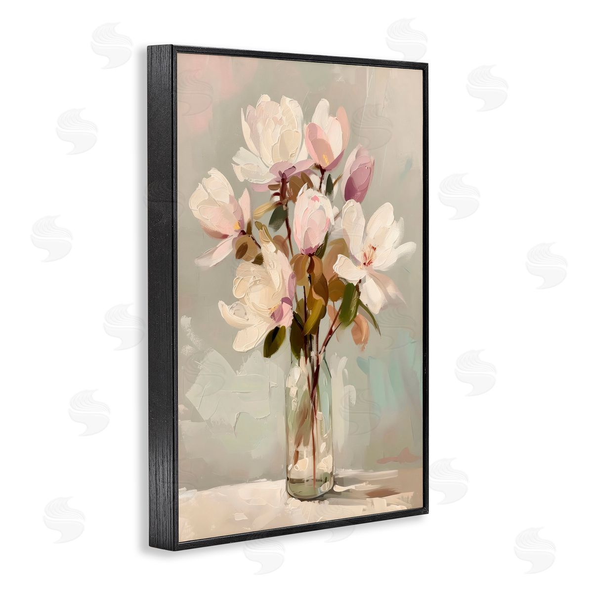 Creative Studio Blossoming Floral Arrangement Black Framed Giclee Art Print