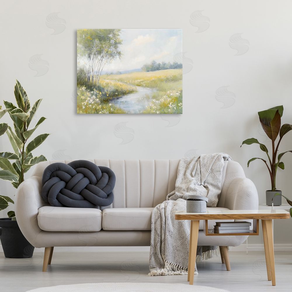 Creative Studio Tranquil River Stream Printed Wall Art in Room