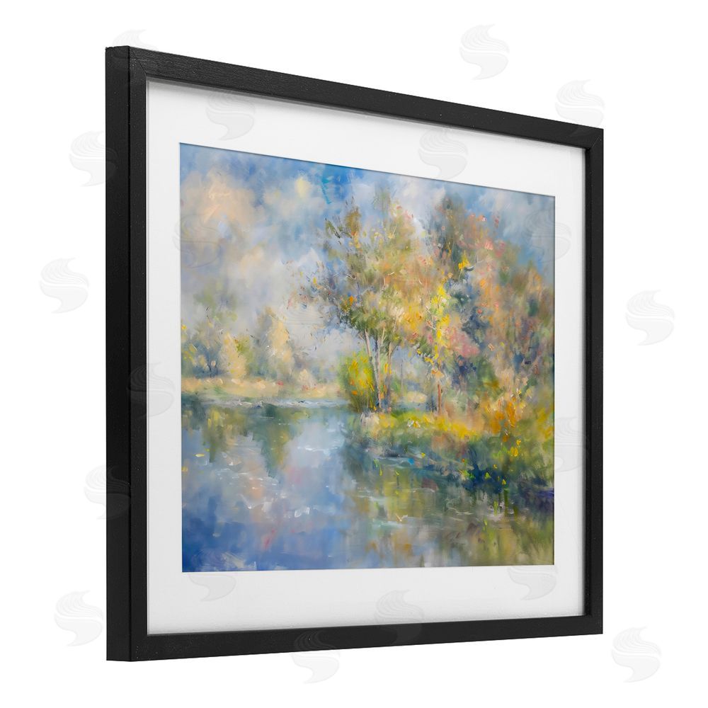 Creative Studio Colors By The Water Black Framed Print Under Glass Art