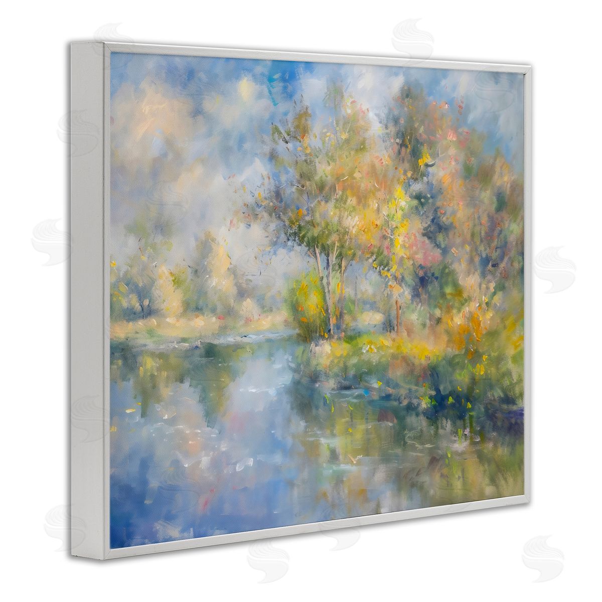 Creative Studio Colors By The Water White Frame Giclee Art Print