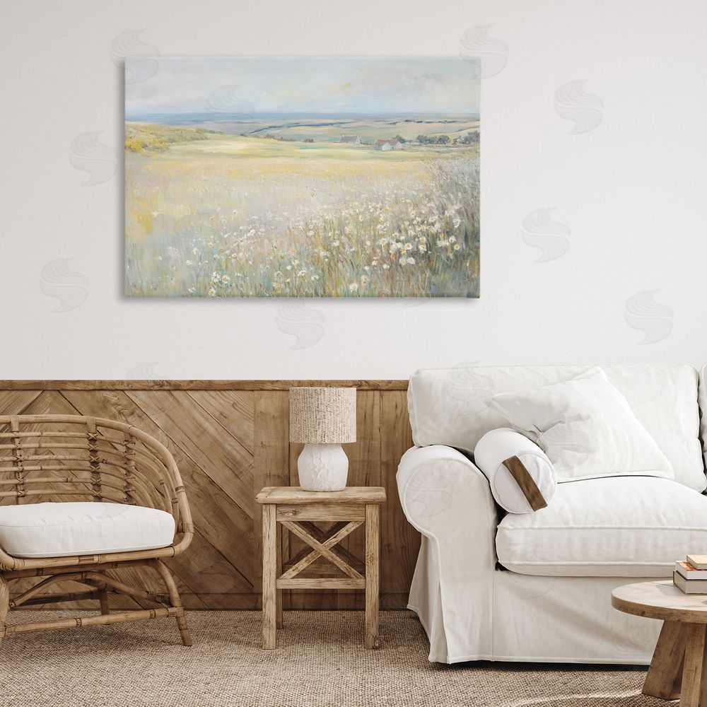 Petal Prints Design Country Homes Open Landscape Canvas Art on Wall