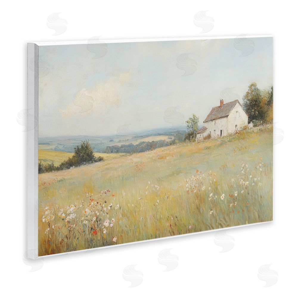 Petal Prints Design Little House Prairie Landscape Wall Plaque Art Print