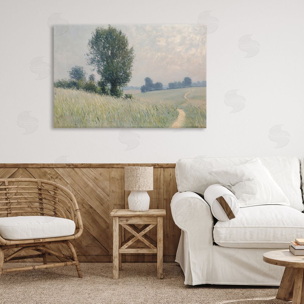 Petal Prints Design Tall Grass Path in Field Canvas Art on Wall