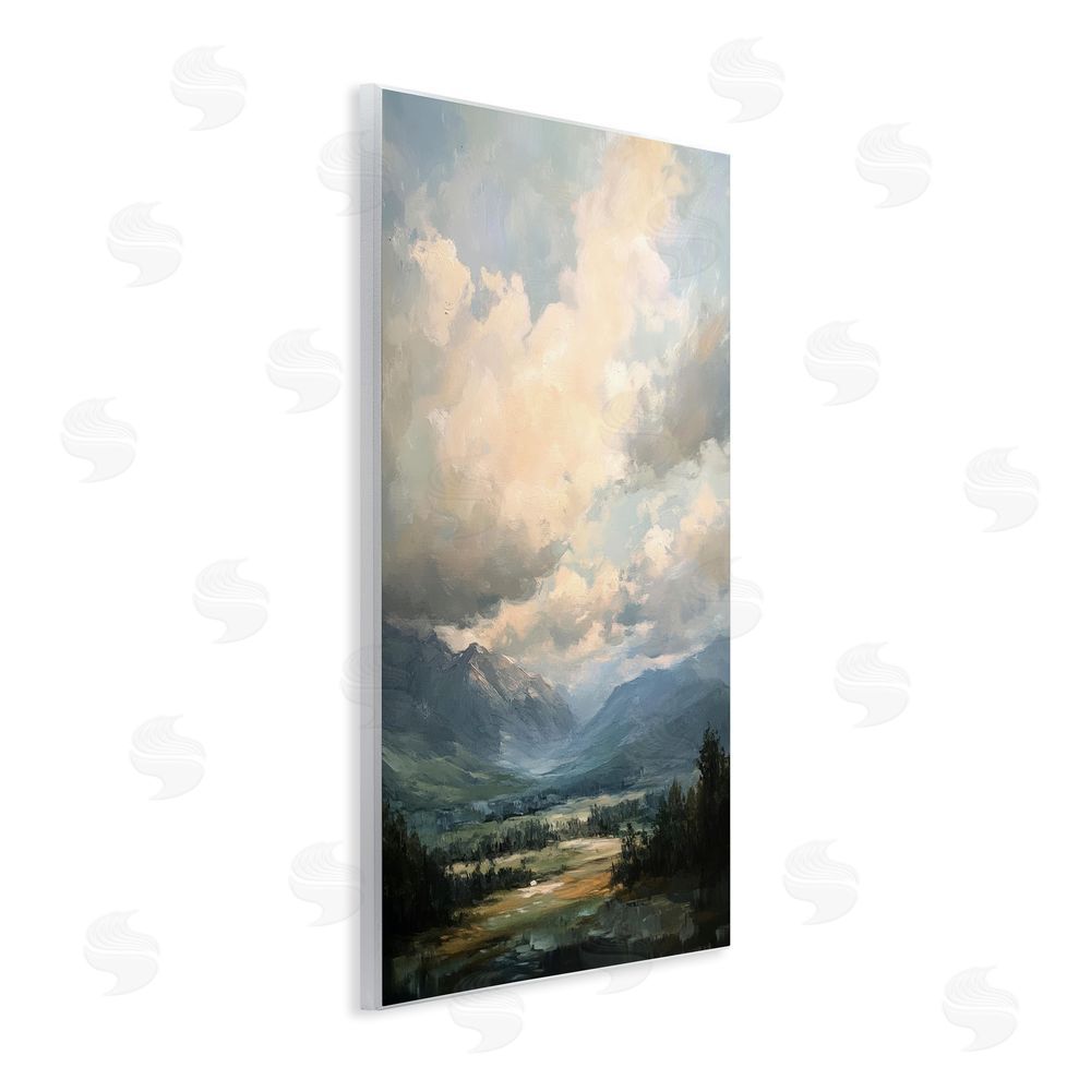 Petal Prints Design Split Heavens Cloudy Meadow Wall Plaque Art Print