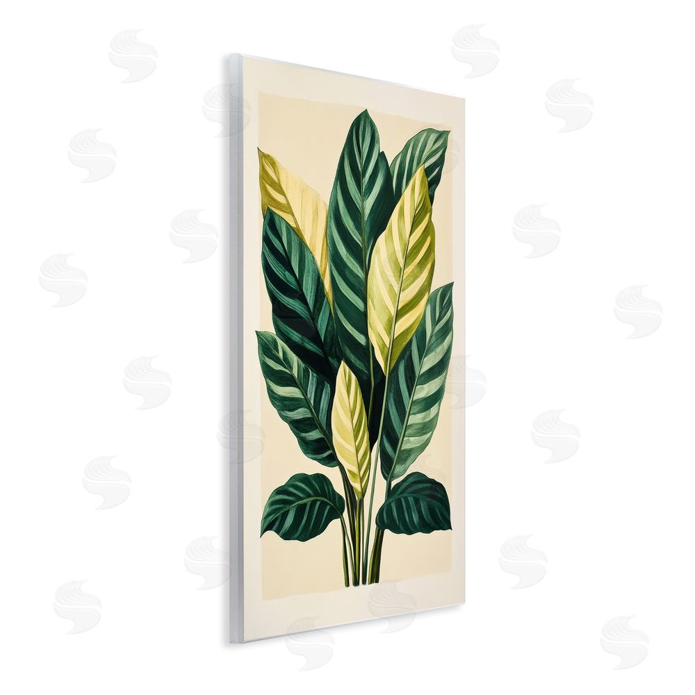 Petal Prints Design Tropical Leaves Green Branches Wall Plaque Art Print
