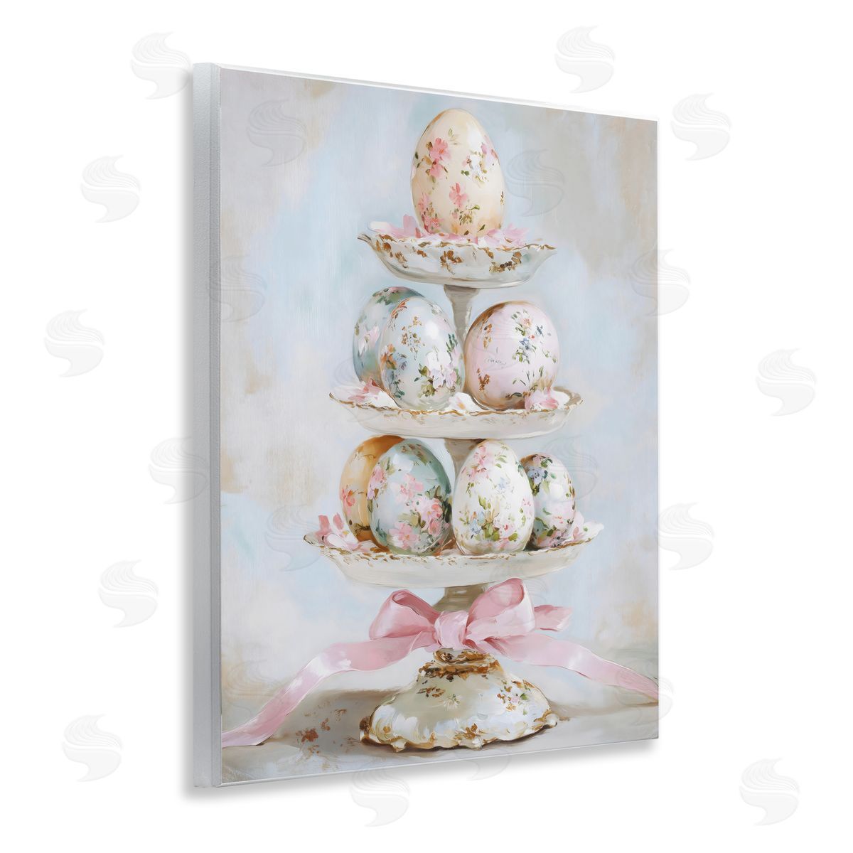 Arlington Prints Pastel Coquette Easter Eggs Wall Plaque Art Print