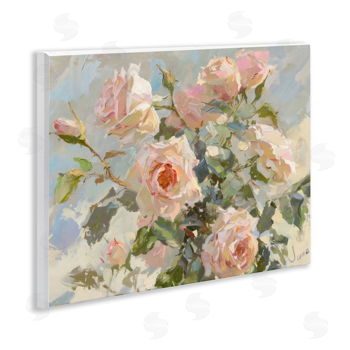Creative Studio Beautiful Pink Roses Bundle Wall Plaque Art Print