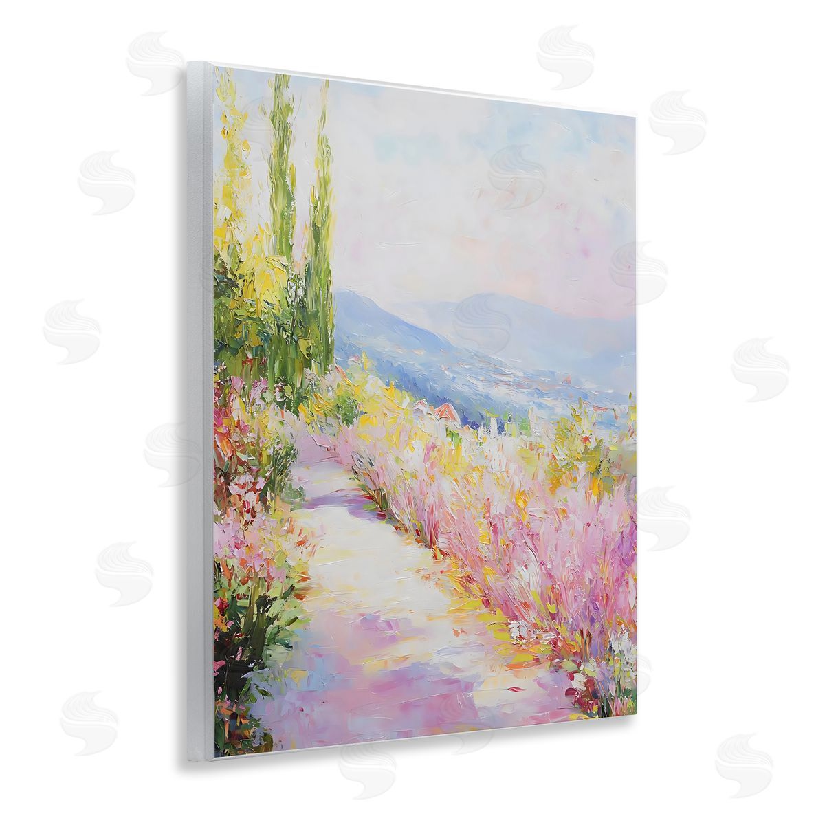 Creative Studio Scenic Walk With Wilflowers Wall Plaque Art Print