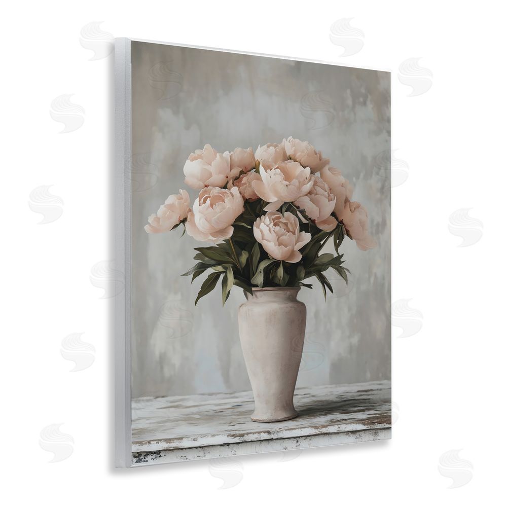Franklyn Gregory Tall Pink Vase For Roses Wall Plaque Art Print