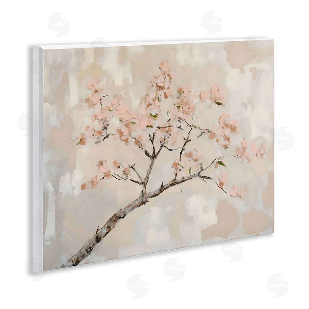 Franklyn Gregory Muted Cherry Blossoms Branch Wall Plaque Art Print