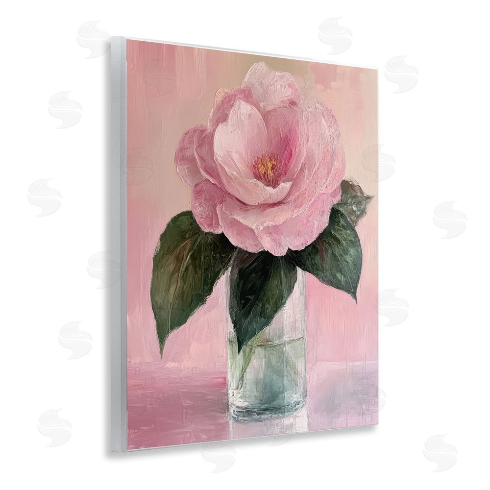 Petal Prints Design Coral Flower Pink Blossom Wall Plaque Art Print