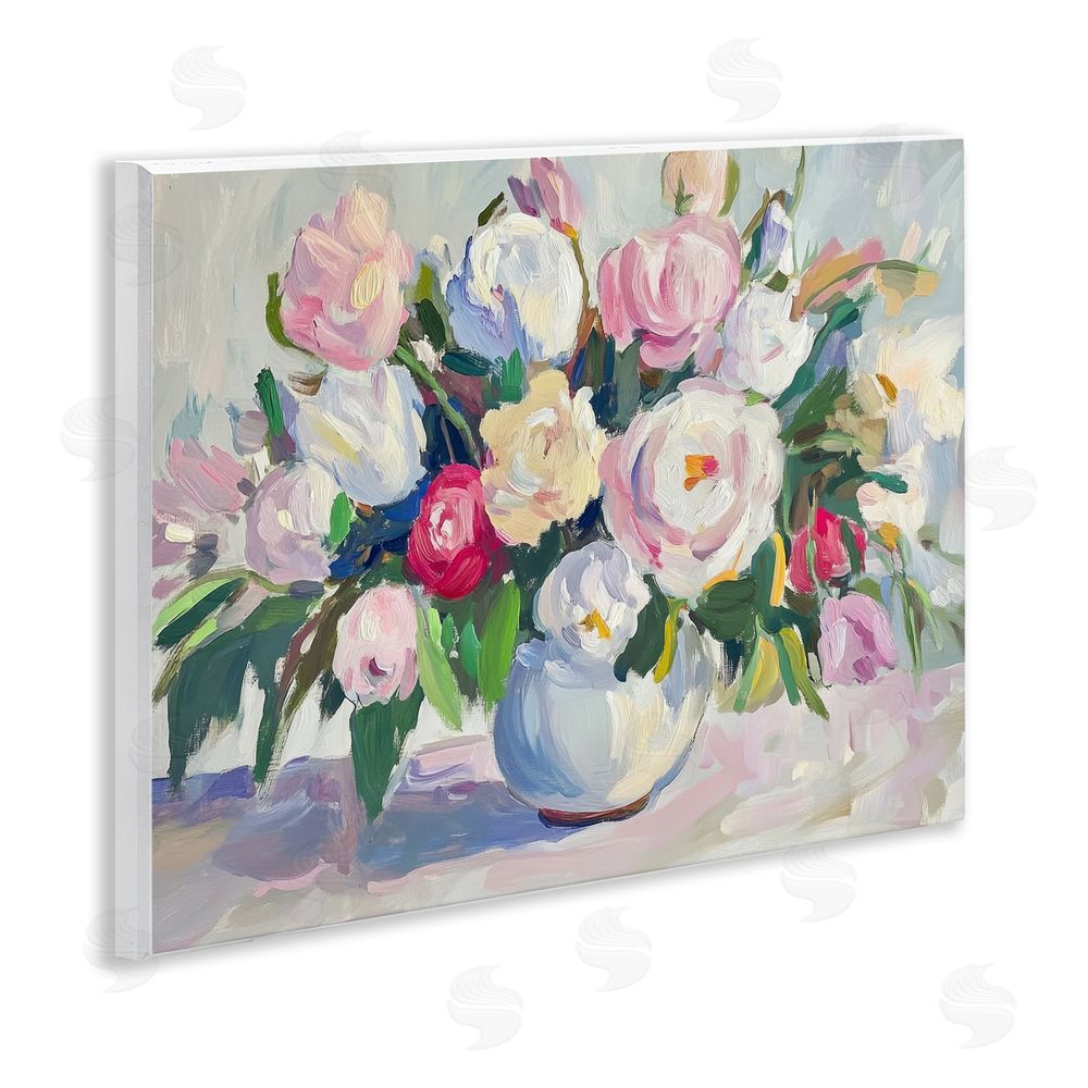 Petal Prints Design Abstract Colorful Bouquet Pastel Wall Plaque Art Print