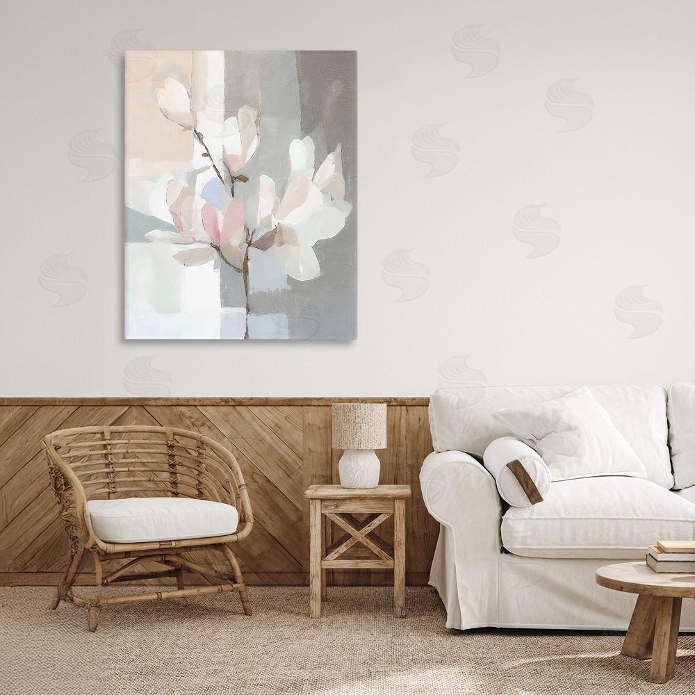 Riley B Lavender Haze Neutrals Canvas Art on Wall