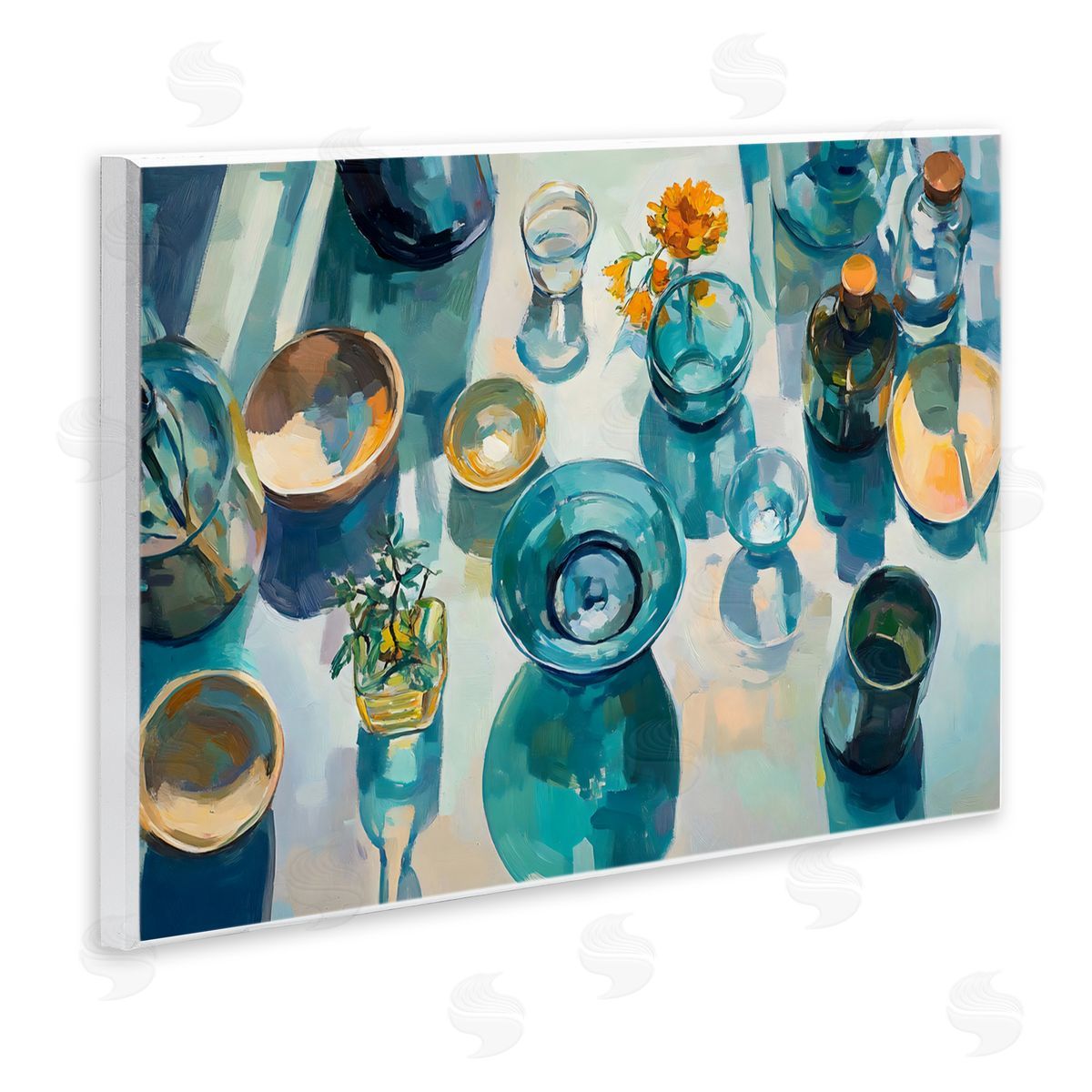 Creative Studio Glass Breakfast Table Setting Wall Plaque Art Print