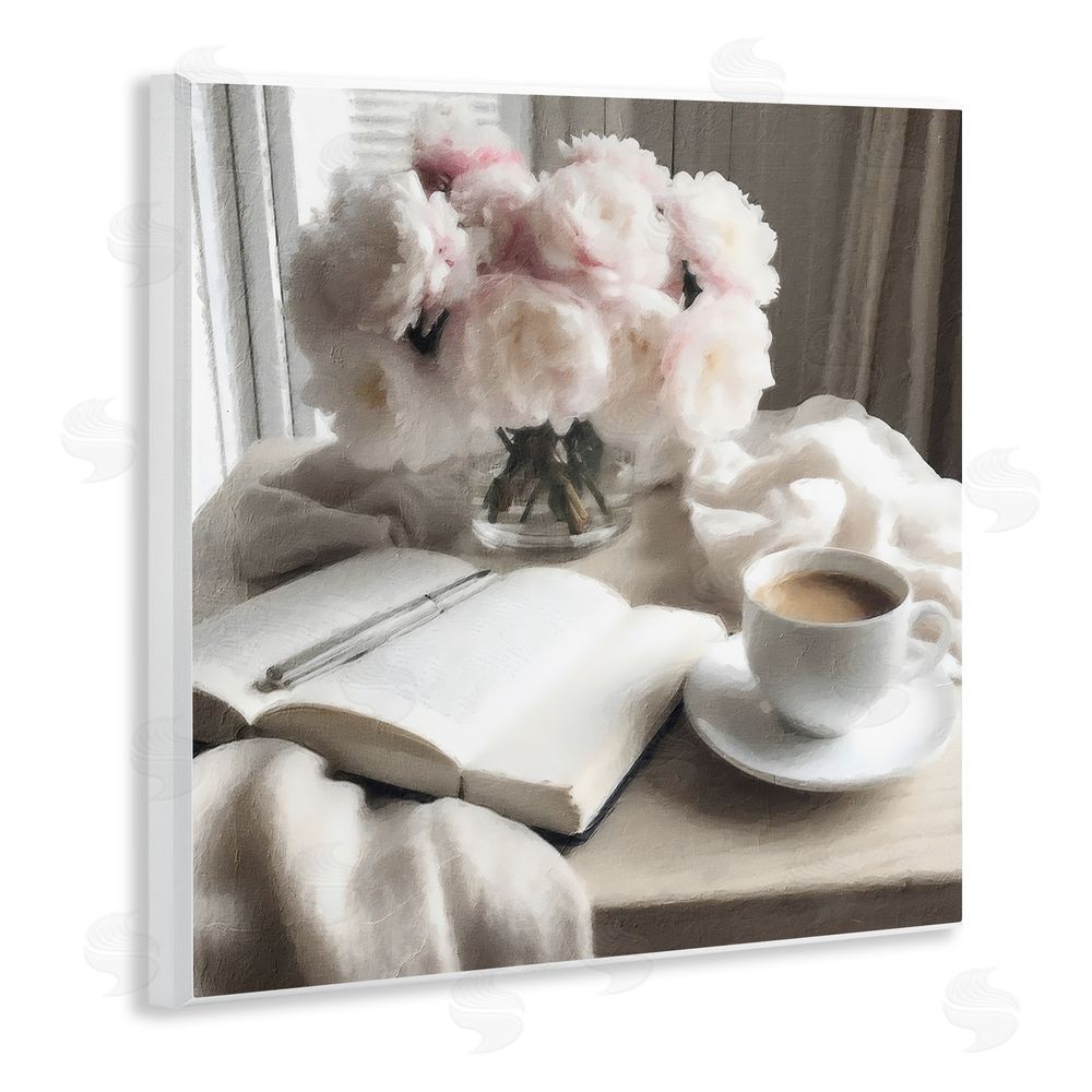 Riley B Morning Coffee Journaling Wall Plaque Art Print