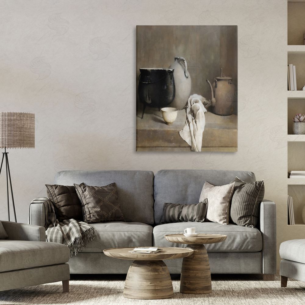 Riley B Vintage Farmhouse Vase Still Life Canvas Art on Wall