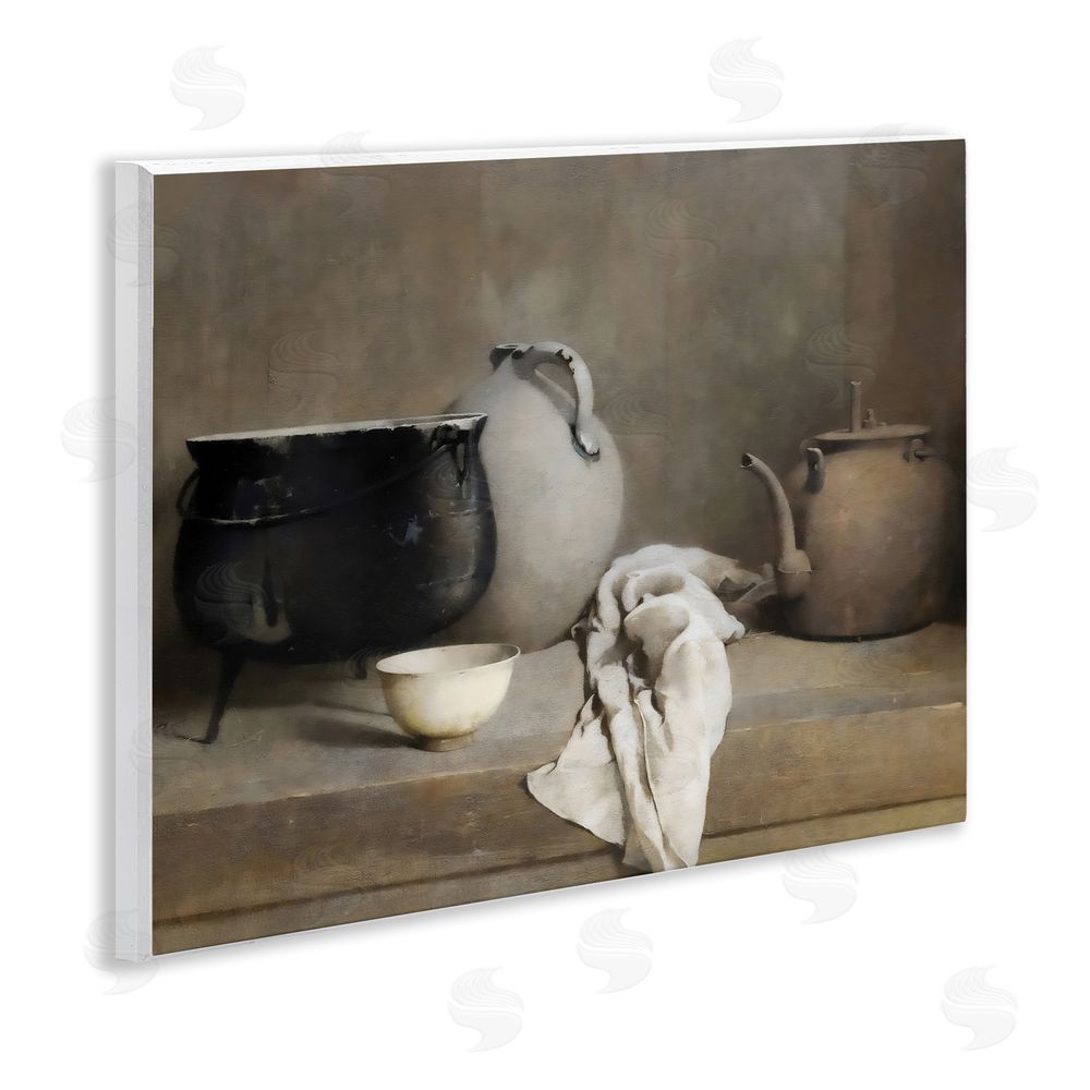 Riley B Vintage Farmhouse Vase Still Life Wall Plaque Art Print