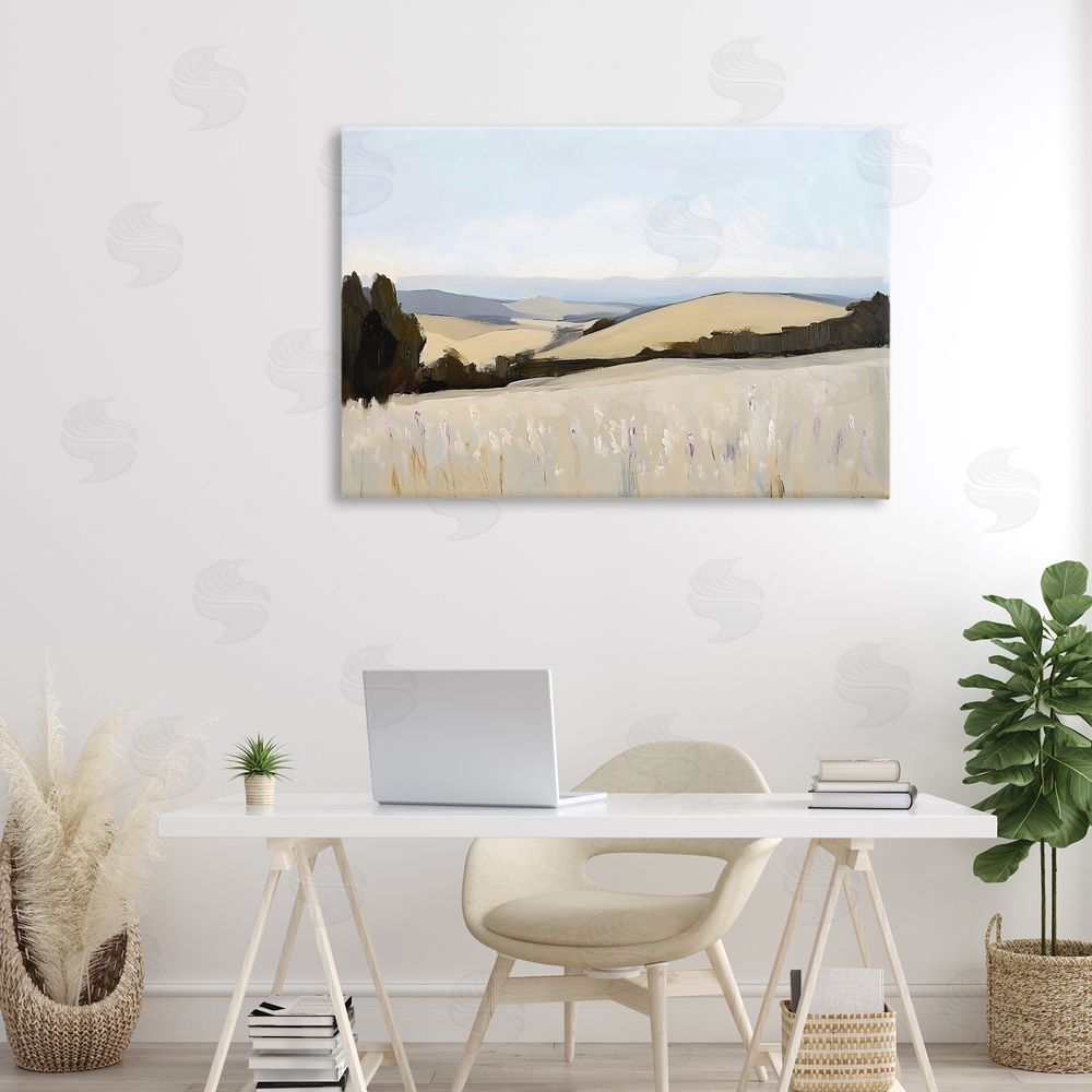 Franklyn Gregory Rolling White Fields Canvas Art on Wall