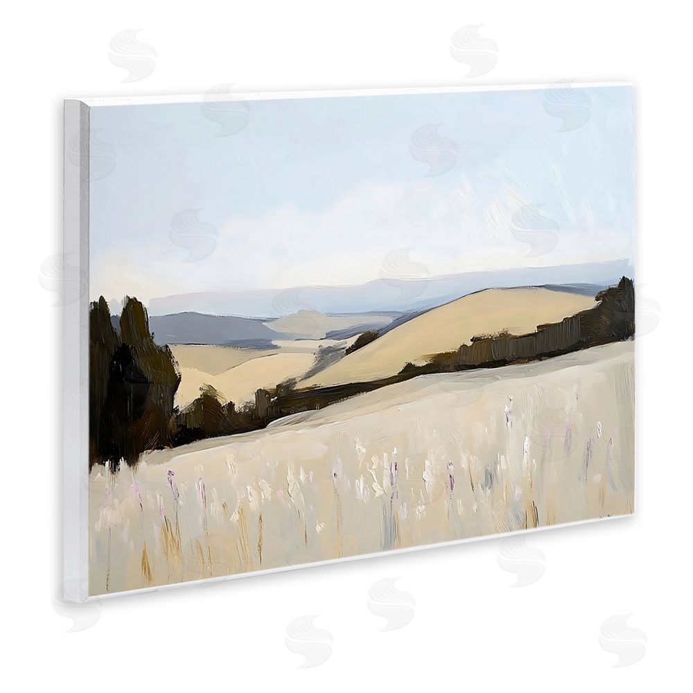 Franklyn Gregory Rolling White Fields Wall Plaque Art Print
