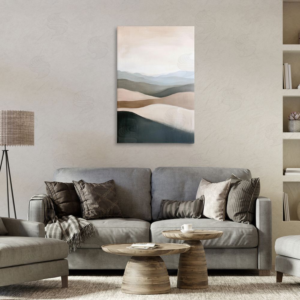 Petal Prints Design Desert Dunes Layered Hills Canvas Art on Wall