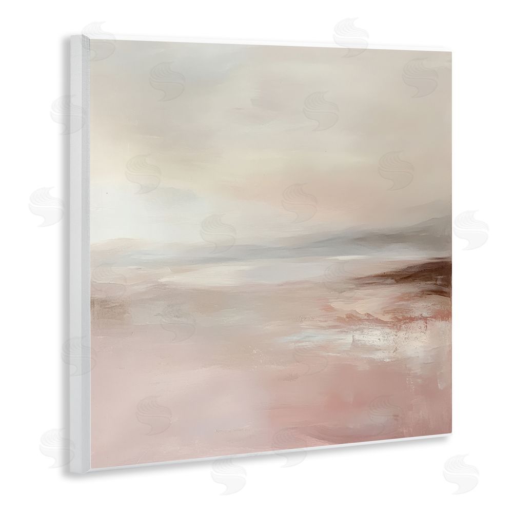 Petal Prints Design Muted Landscape Pink Tides Wall Plaque Art Print