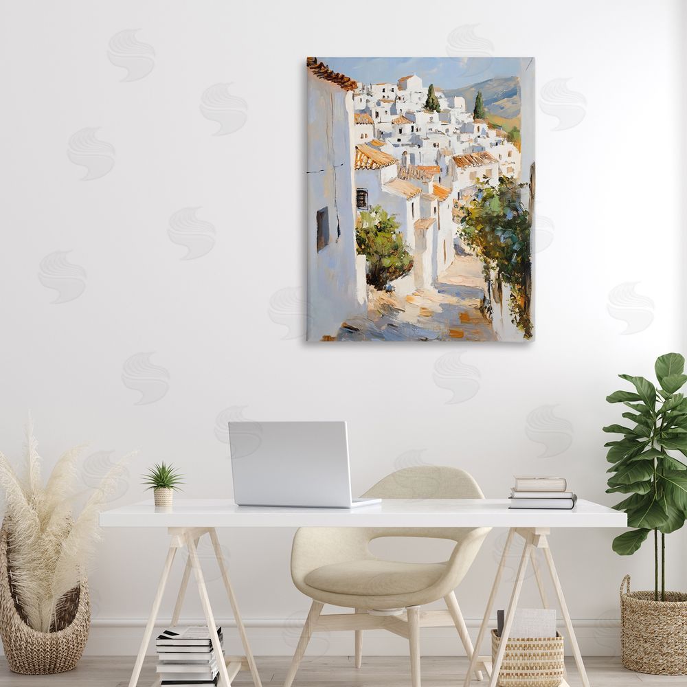 Franklyn Gregory Charming European Town Canvas Art on Wall