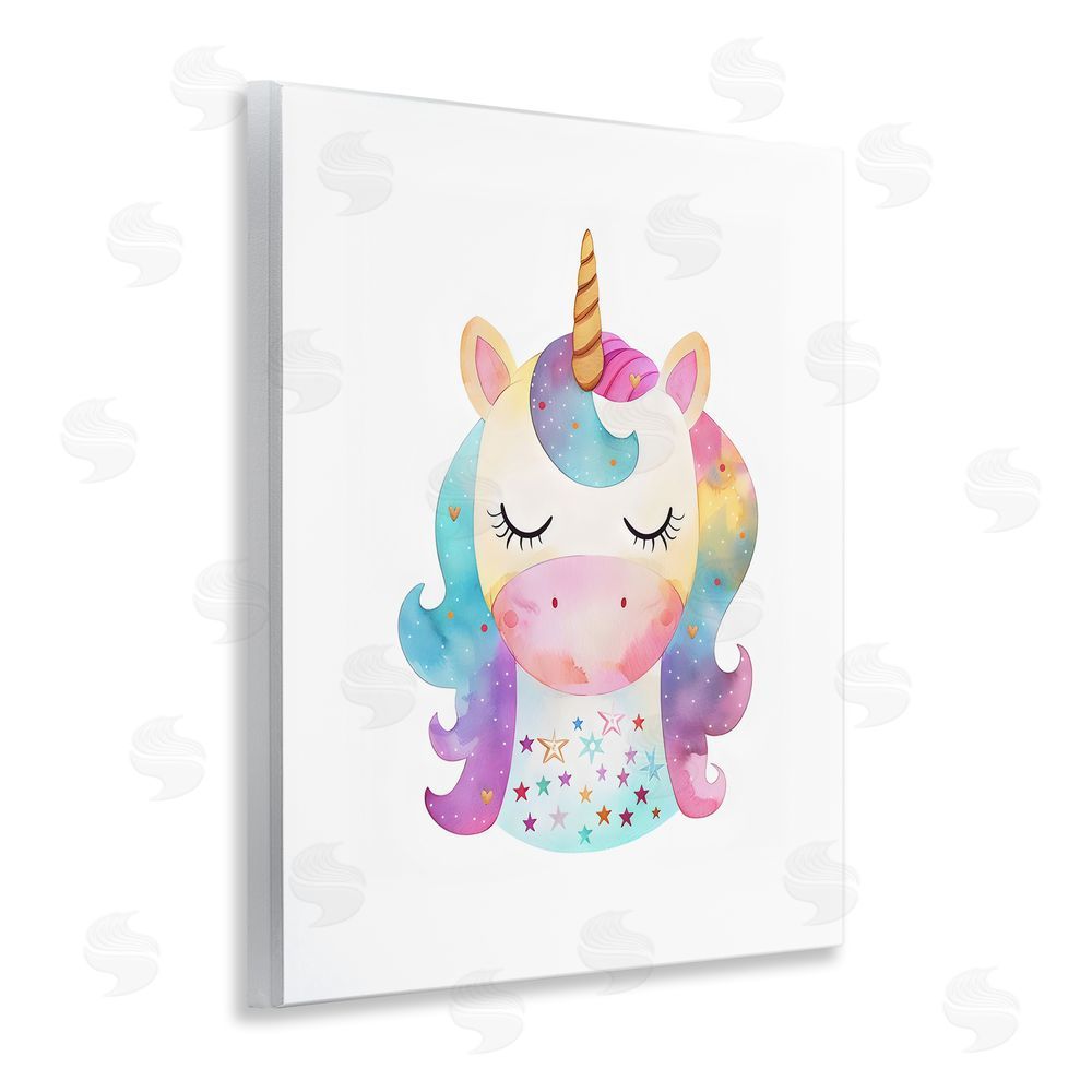 LSR Design Studio Unicorn Nursery Fantasy Animal Wall Plaque Art Print