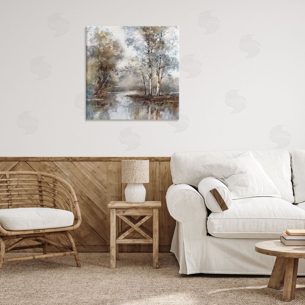 T.C. Chiu Meandering River Scene Printed Wall Art in Room