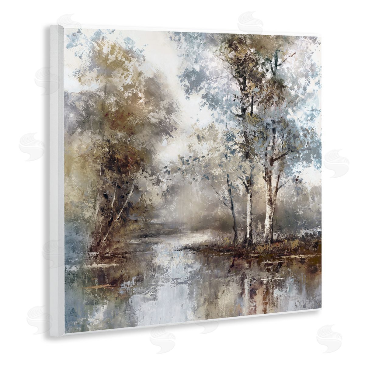 T.C. Chiu Meandering River Scene Wall Plaque Art Print