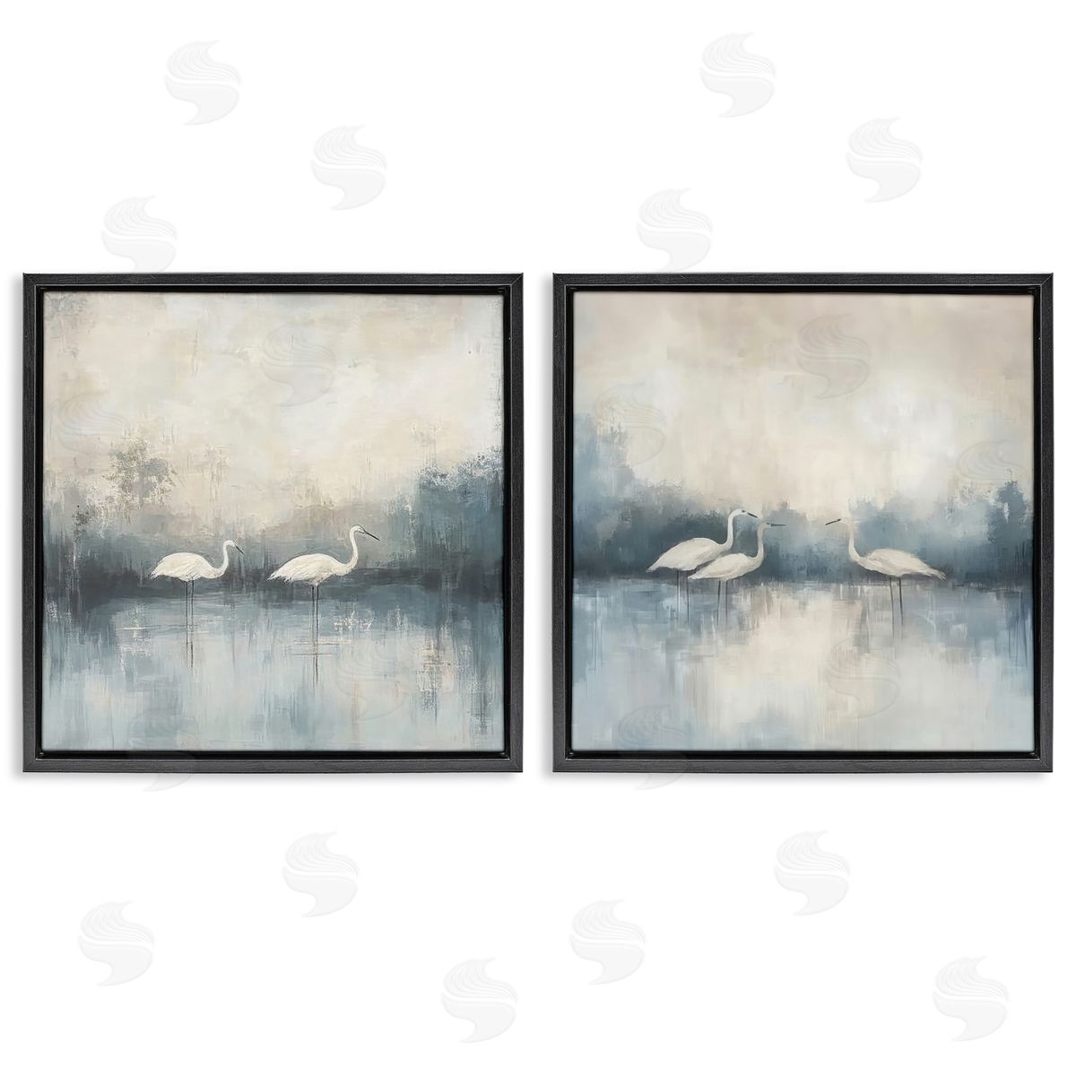 Mona Grace Still Waters And Soft Wings Canvas Wall Art Print