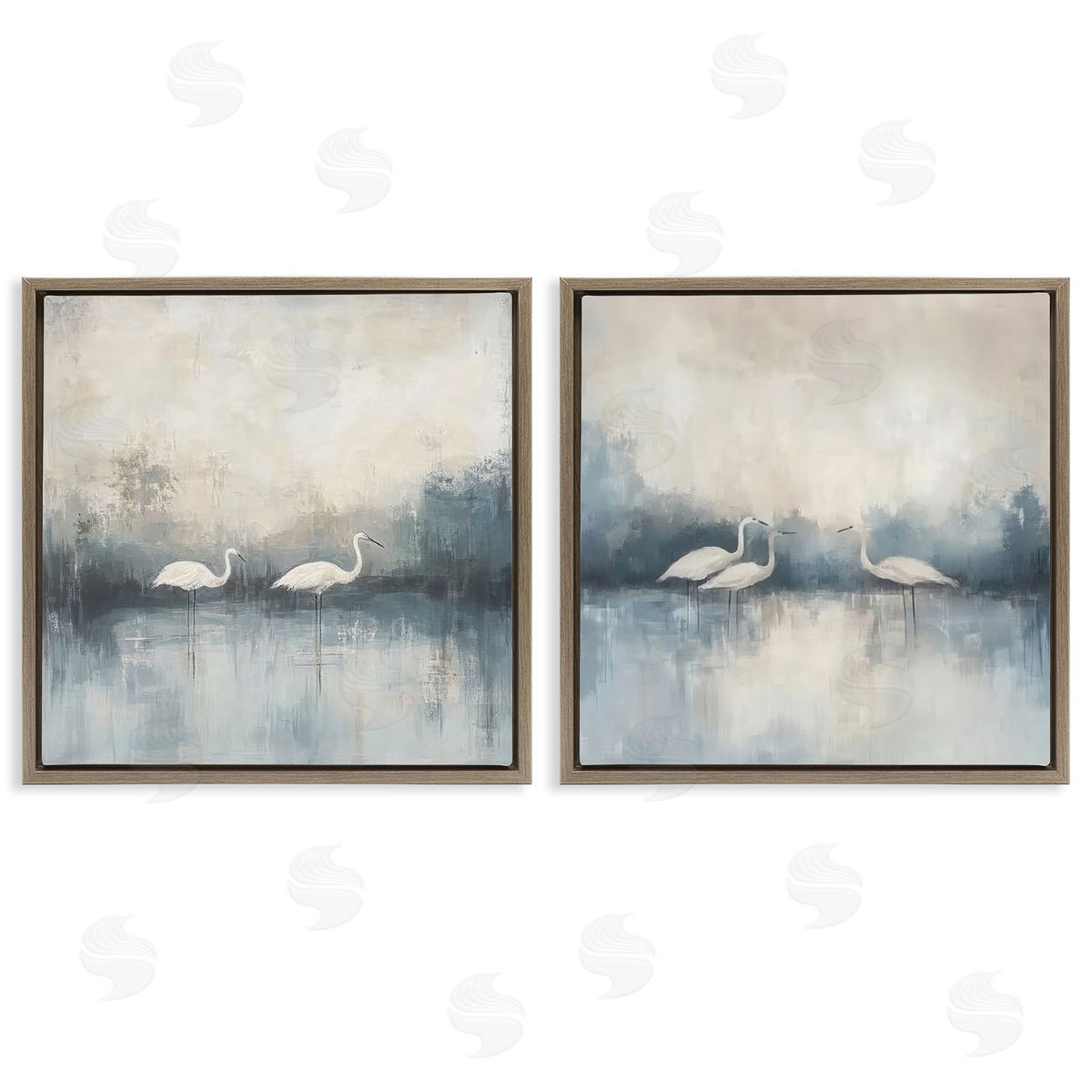 Mona Grace Still Waters And Soft Wings Canvas Wall Art Print