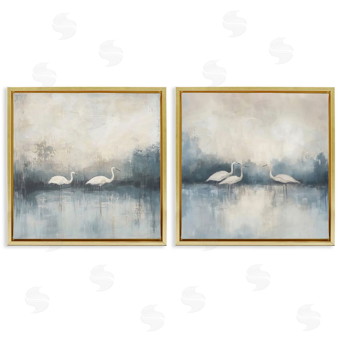 Mona Grace Still Waters And Soft Wings Canvas Wall Art Print