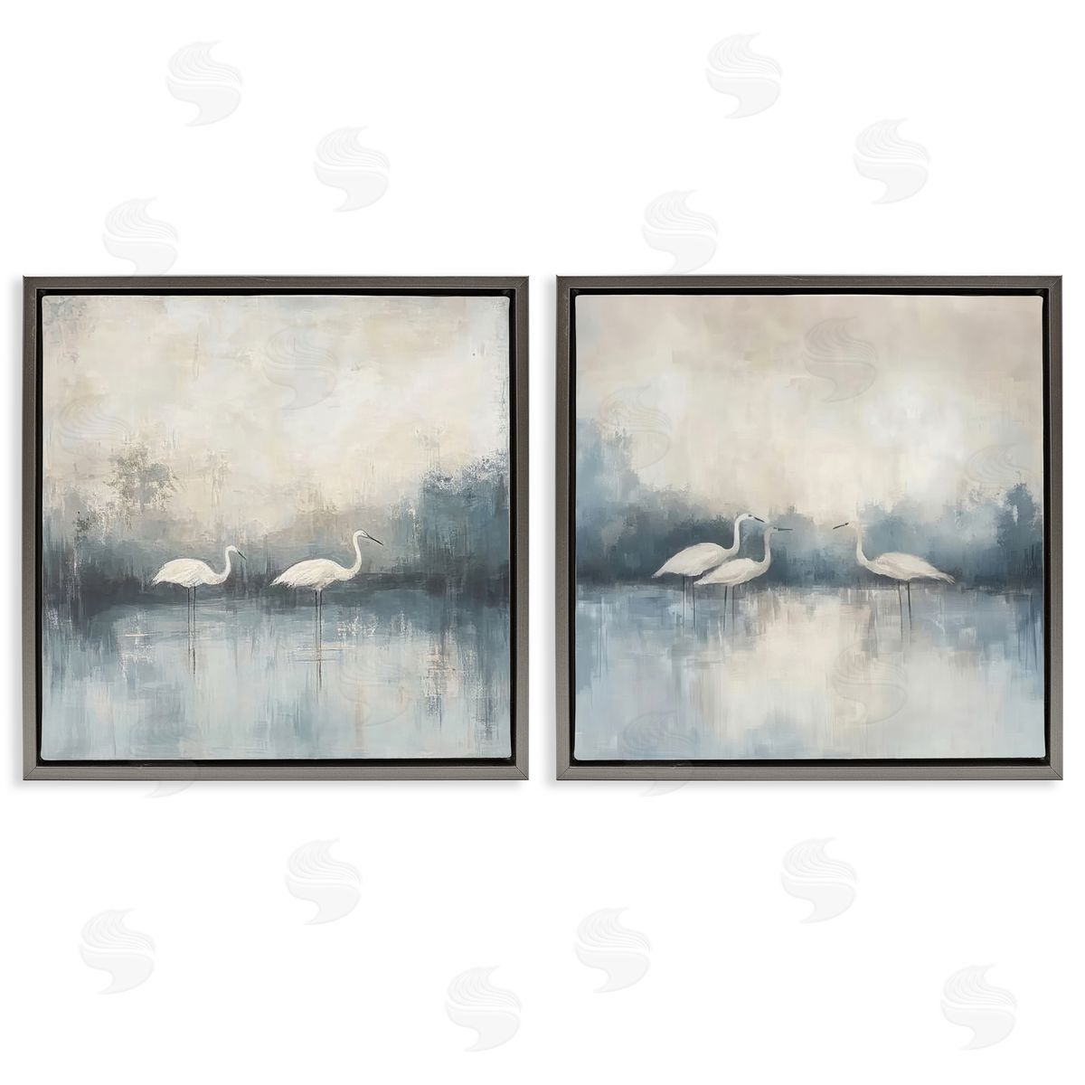 Mona Grace Still Waters And Soft Wings Canvas Wall Art Print