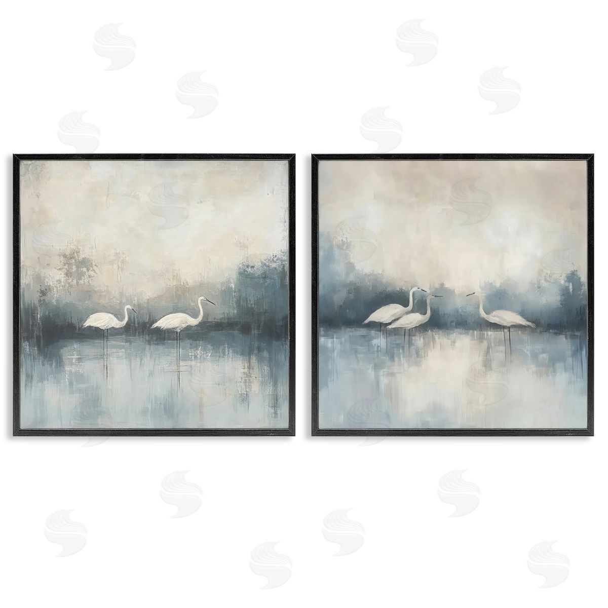 Mona Grace Still Waters And Soft Wings Canvas Wall Art Print