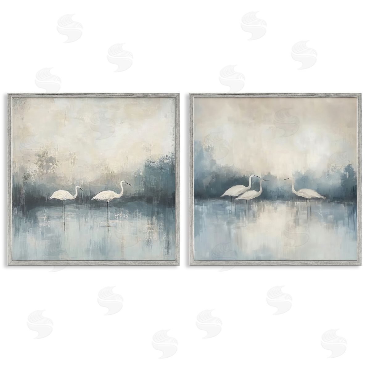 Mona Grace Still Waters And Soft Wings Canvas Wall Art Print
